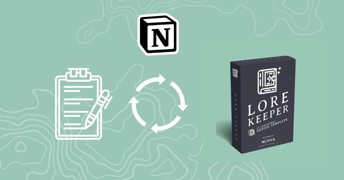 DnD session notes template in Notion — prep and recap every session