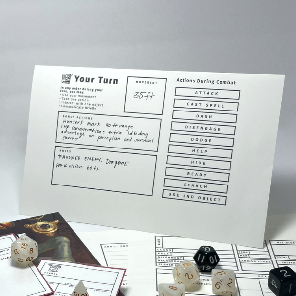 D&D Player Turn Guide