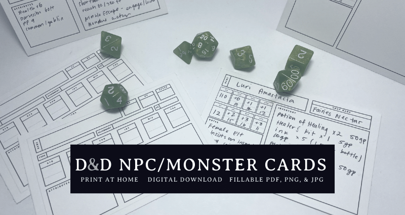 D&D NPC/Monster Cards 0