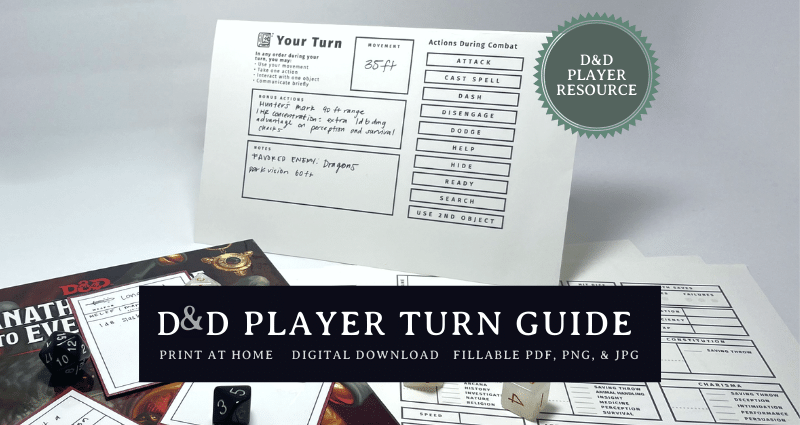 D&D Player Turn Guide 0