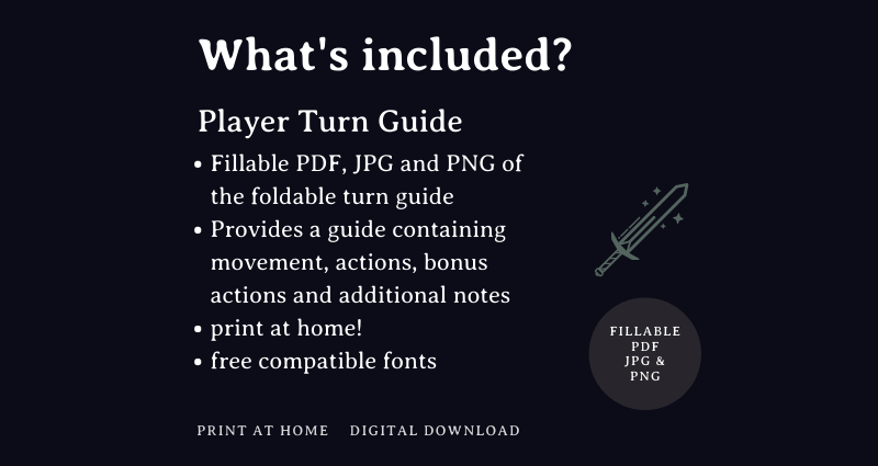 D&D Player Turn Guide 2