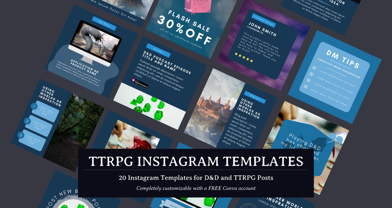 TTRPG Instagram Templates 0