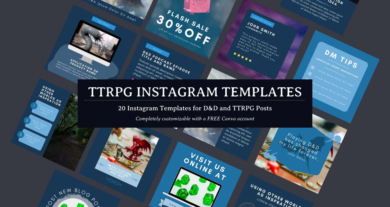 TTRPG Instagram Templates 1