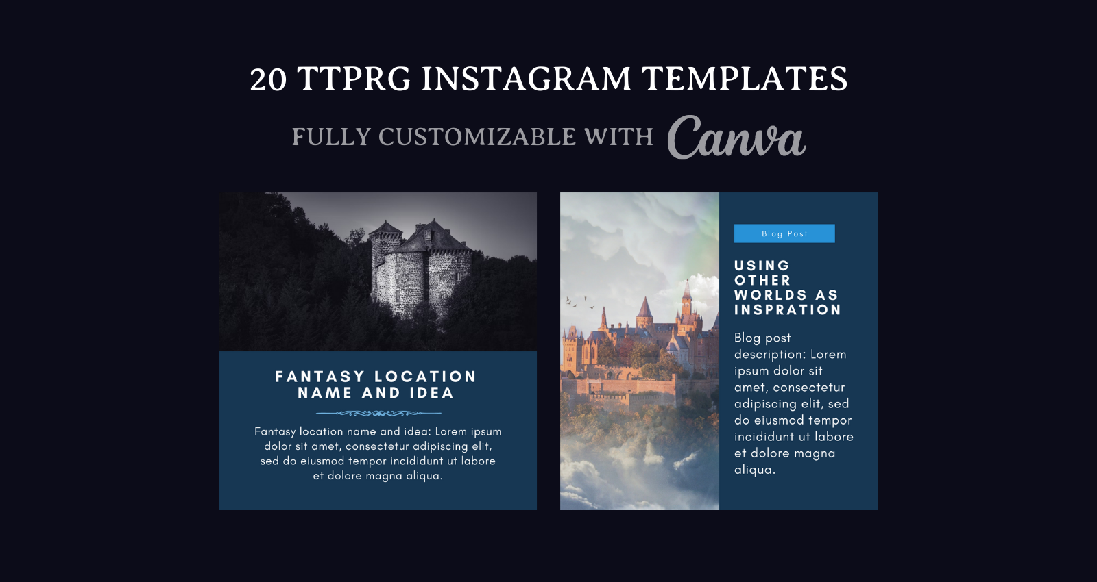 TTRPG Instagram Templates 2